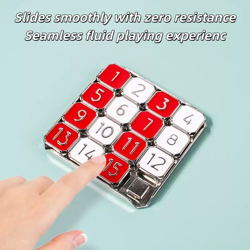 Brain Teaser Cube - لوحة ألغاز معدنية منزلقة، ألغاز أرقام