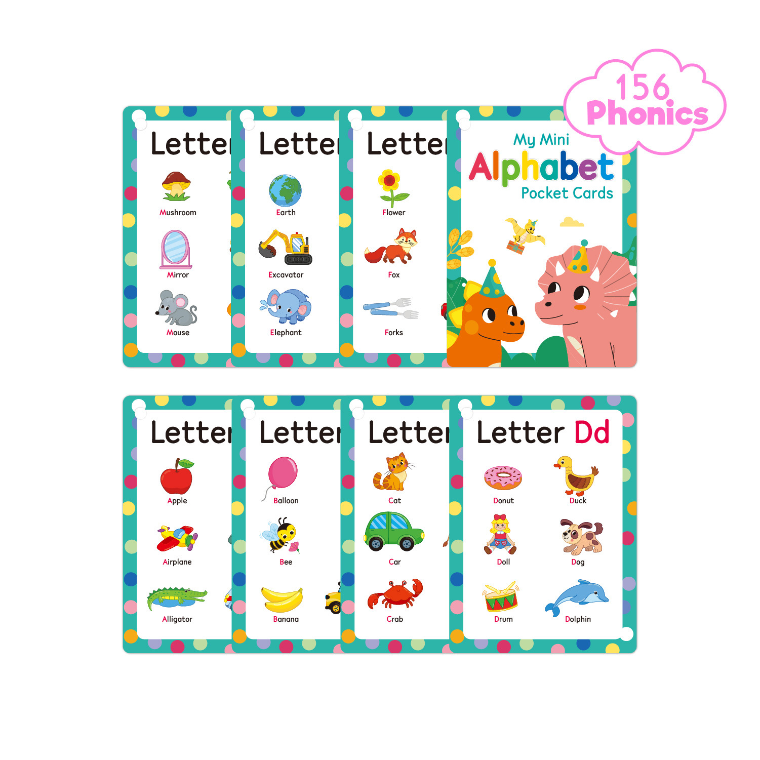 Abc Kids Early Education - بطاقات فلاش ABC Phonics للأطفال -