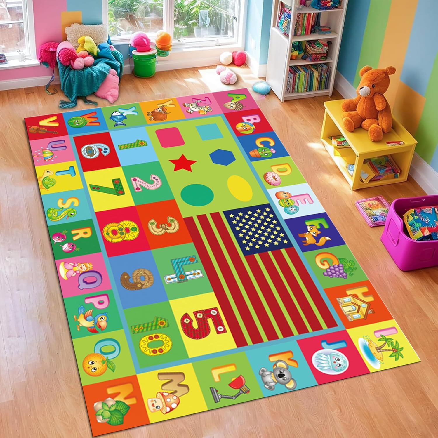 Abc Kids Early Education - سجادة غرفة الأطفال للتعليم المبكر من