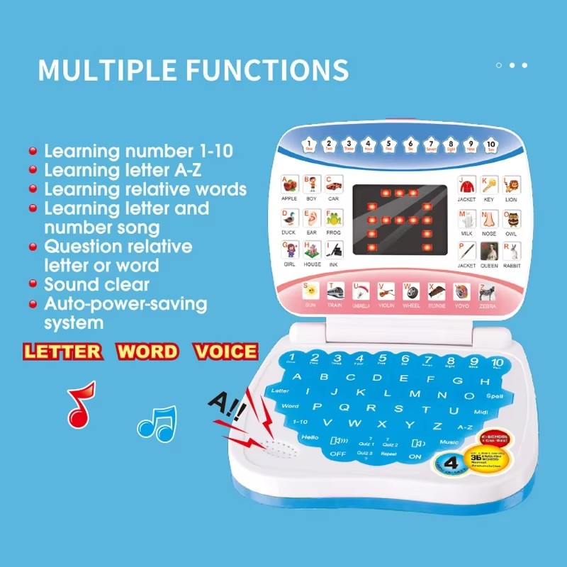 آلة تعلم الكمبيوتر المحمول للأ - مراجعة Kids Educational Computer وسعره