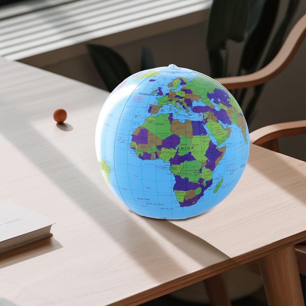 12/16 بوصة نفخ غلوب كرة الشاطئ - مراجعة Educational Globe For Kids وسعره