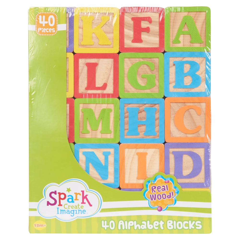مجموعة مكعبات خشبية ABC من 40  - مراجعة Abc Kids Early Education وسعره