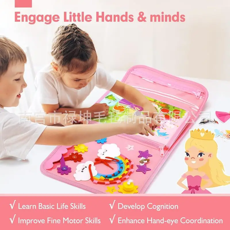 لوحة أنشطة مونتيسوري من اللباد - مراجعة Kids Early Education Books وسعره