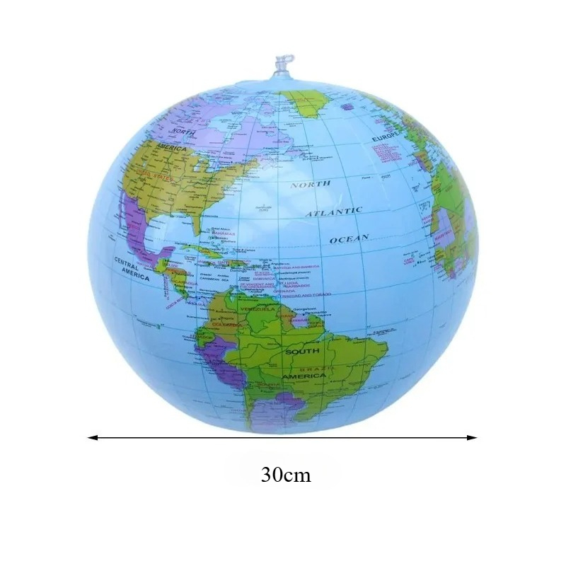 كرة أرضية قابلة للنفخ سهلة الق - مراجعة Educational Globe For Kids وسعره